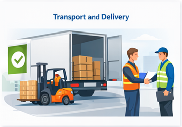 Nakládka, přeprava a potvrzení úspěšného doručení nákladu